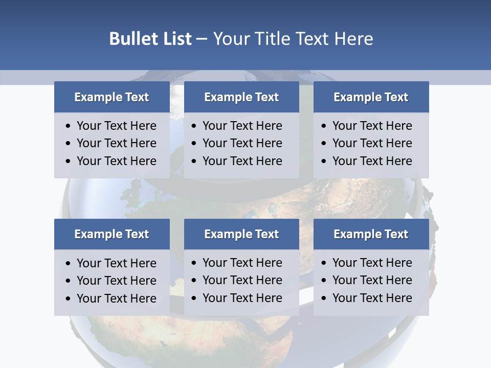 Geography Continent White PowerPoint Template