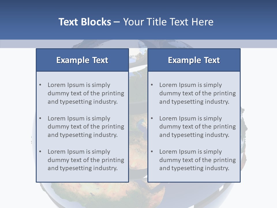 Geography Continent White PowerPoint Template
