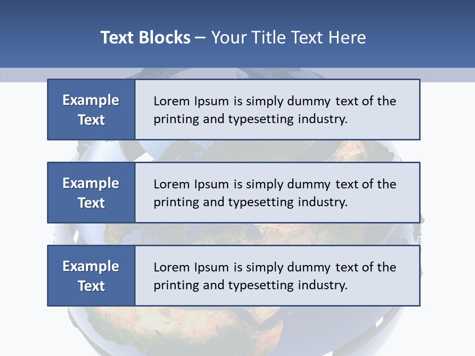 Geography Continent White PowerPoint Template