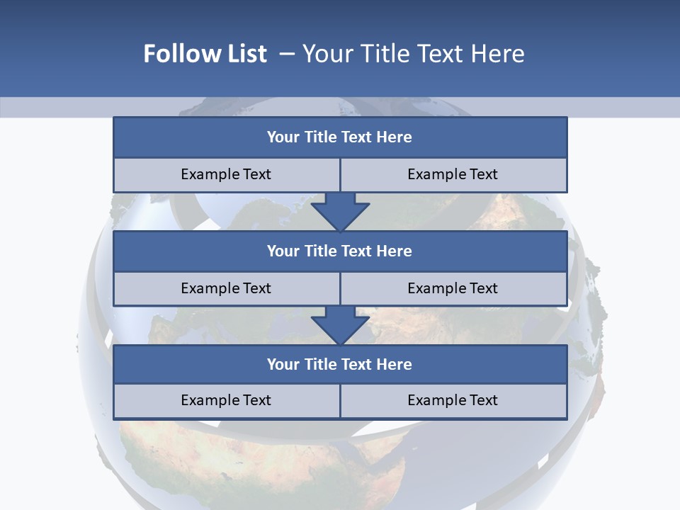 Geography Continent White PowerPoint Template