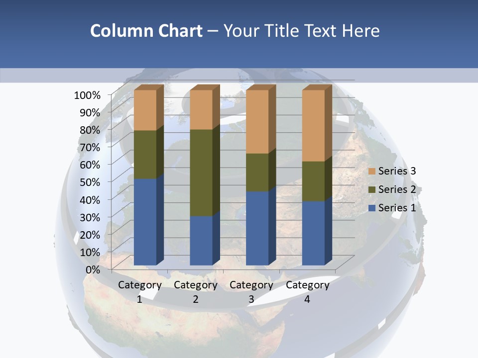 Geography Continent White PowerPoint Template