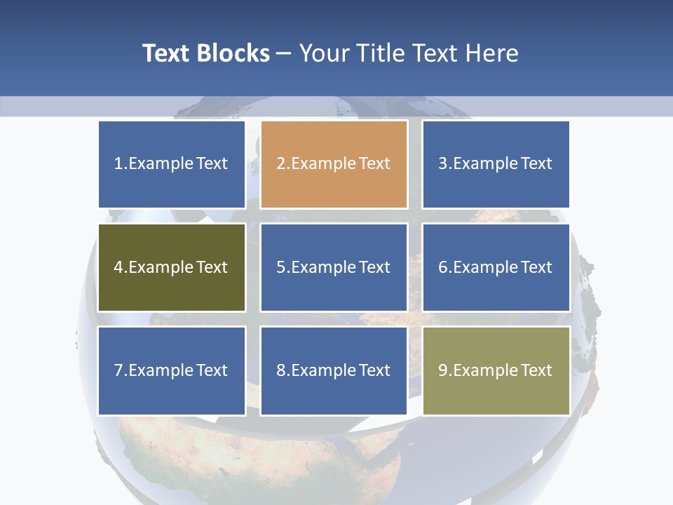 Geography Continent White PowerPoint Template