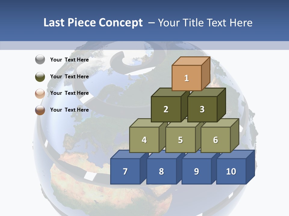Geography Continent White PowerPoint Template