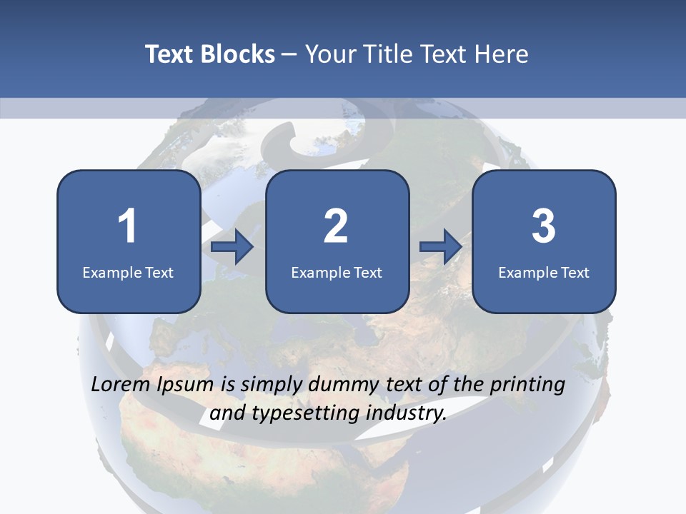 Geography Continent White PowerPoint Template