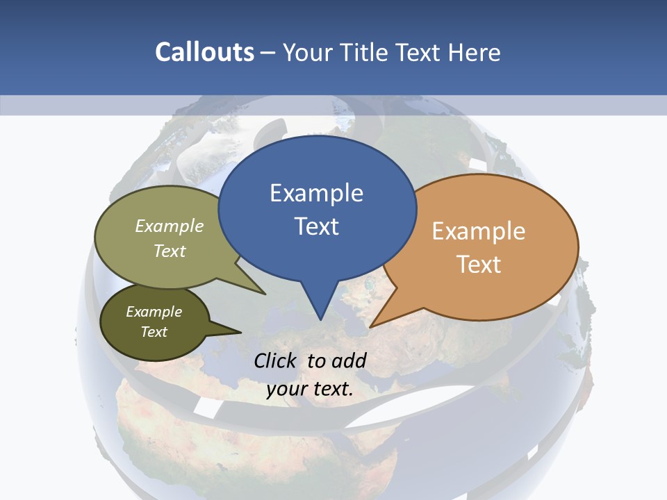 Geography Continent White PowerPoint Template