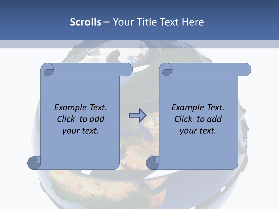 Geography Continent White PowerPoint Template