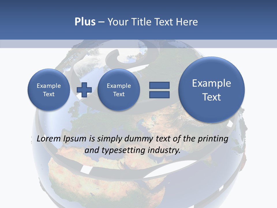 Geography Continent White PowerPoint Template