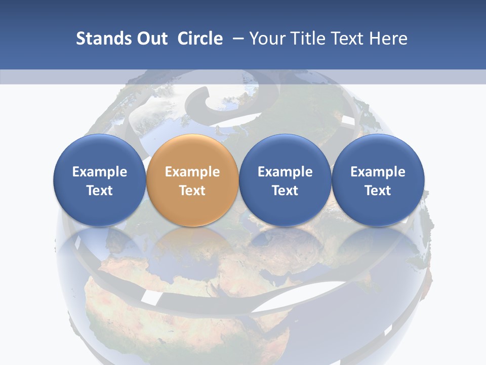 Geography Continent White PowerPoint Template