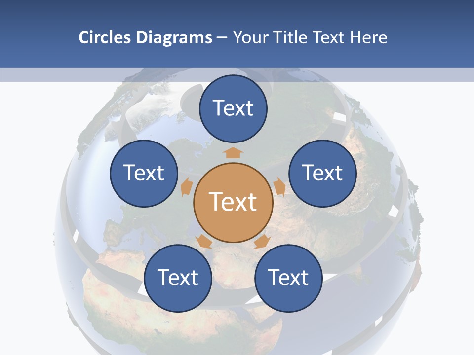 Geography Continent White PowerPoint Template