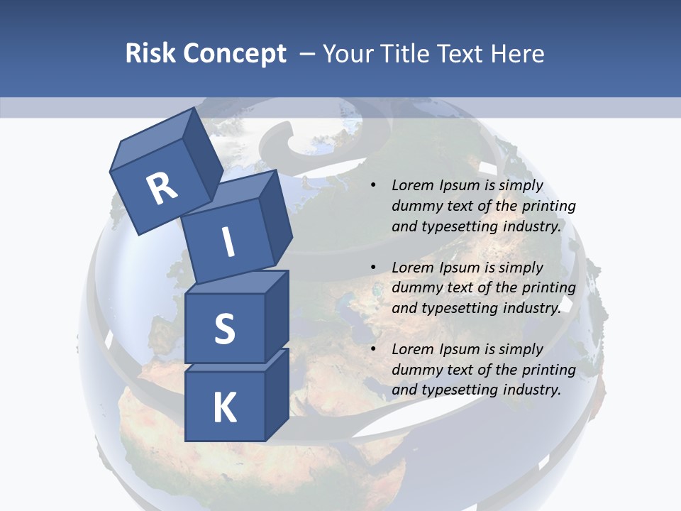 Geography Continent White PowerPoint Template