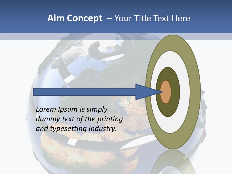 Geography Continent White PowerPoint Template