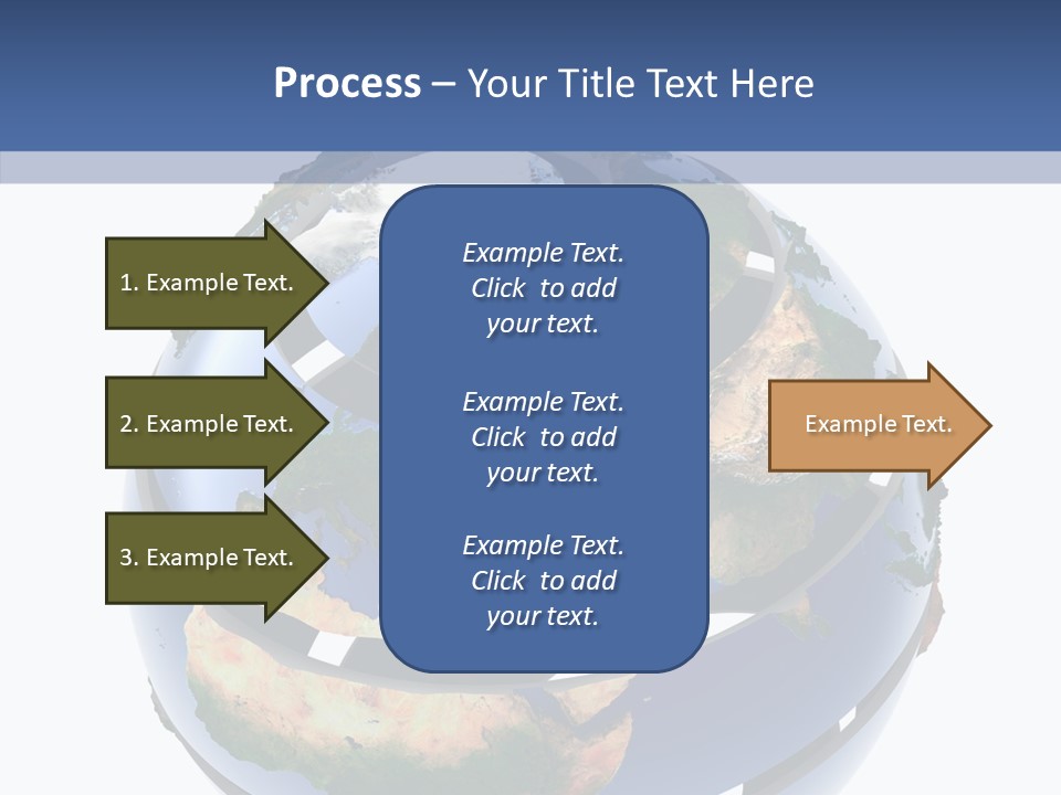Geography Continent White PowerPoint Template