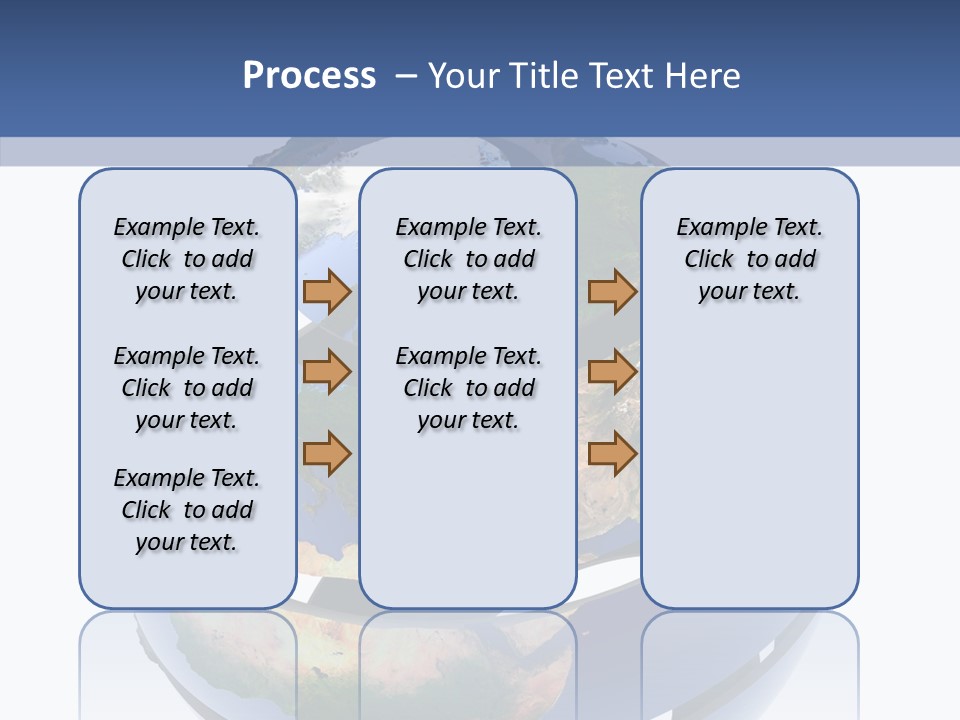 Geography Continent White PowerPoint Template