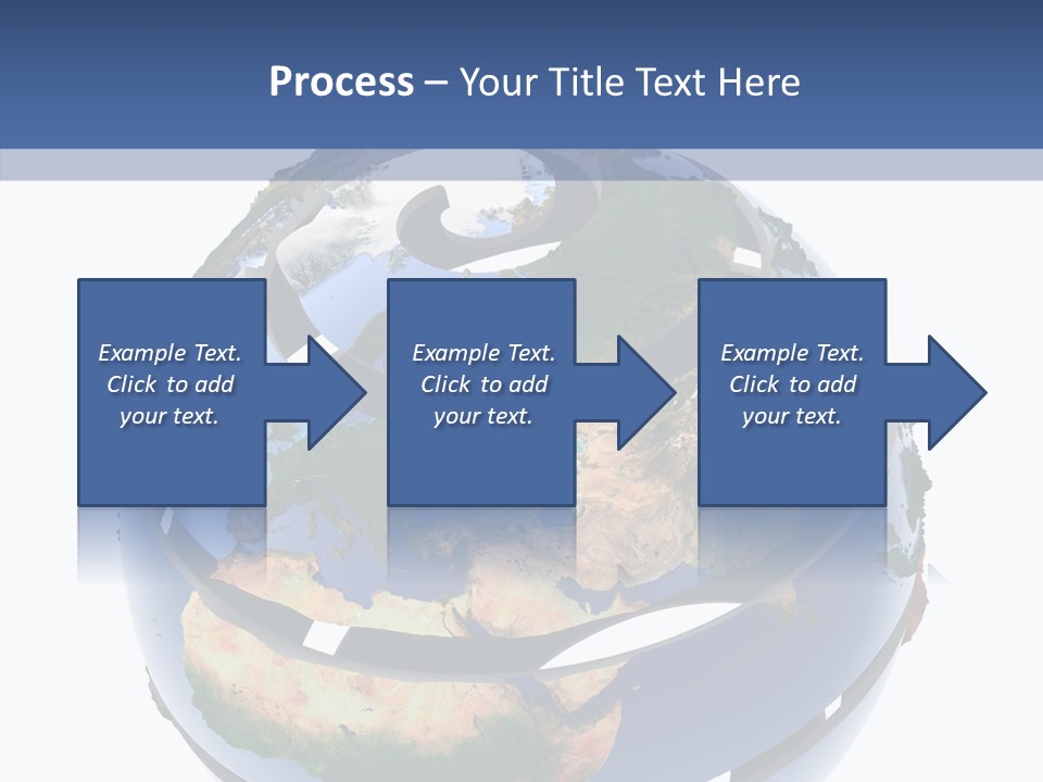 Geography Continent White PowerPoint Template