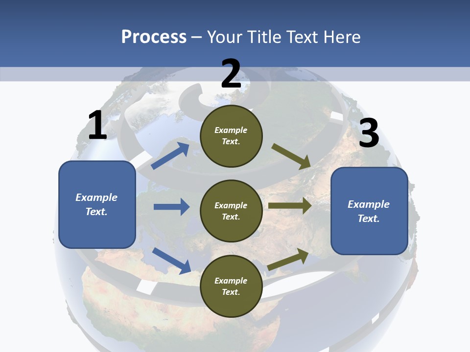 Geography Continent White PowerPoint Template