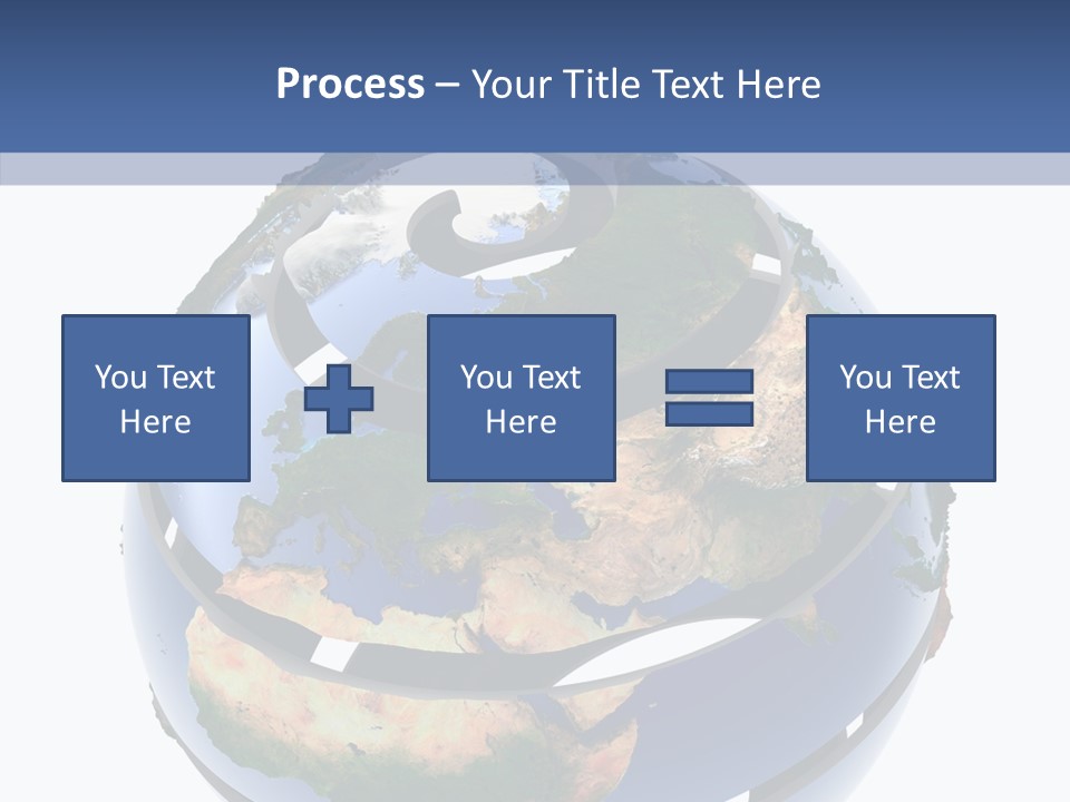 Geography Continent White PowerPoint Template