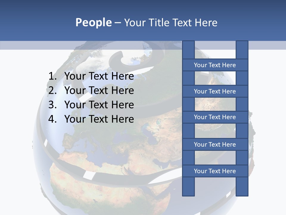 Geography Continent White PowerPoint Template