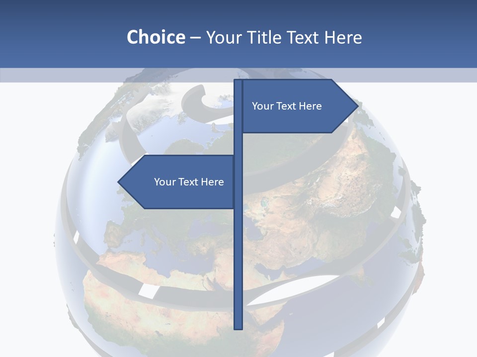 Geography Continent White PowerPoint Template