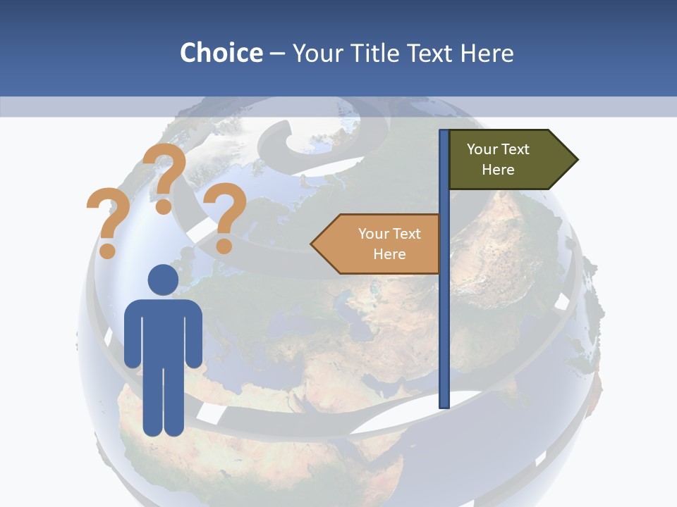 Geography Continent White PowerPoint Template