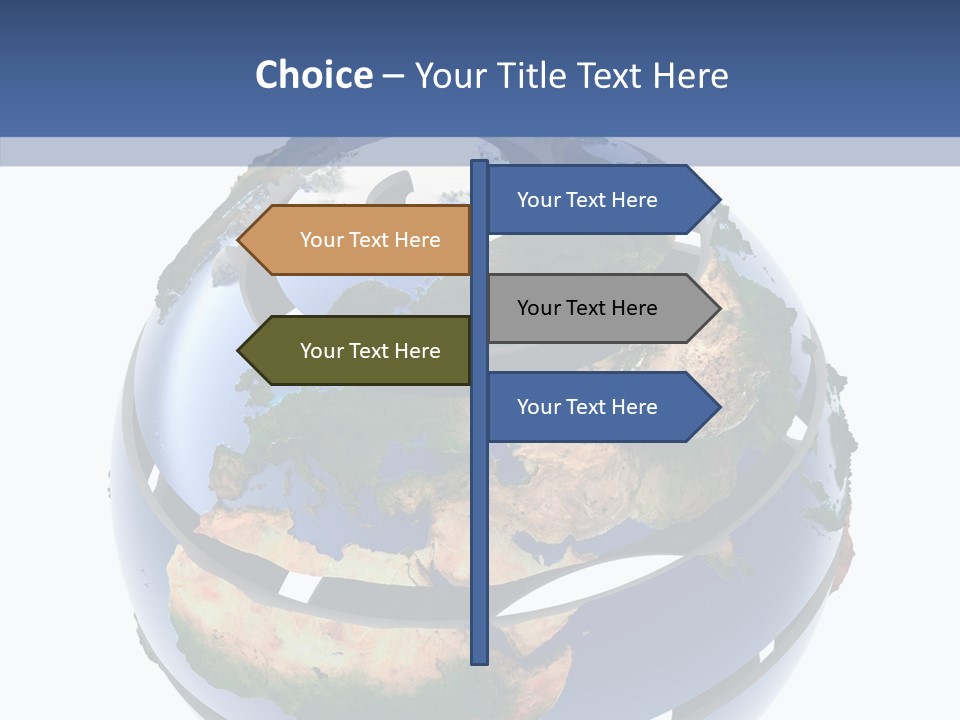 Geography Continent White PowerPoint Template