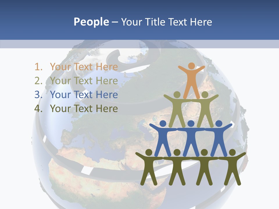 Geography Continent White PowerPoint Template