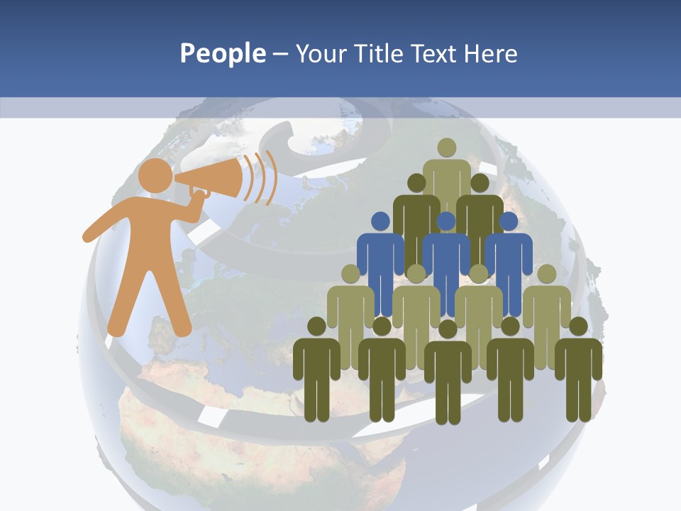 Geography Continent White PowerPoint Template