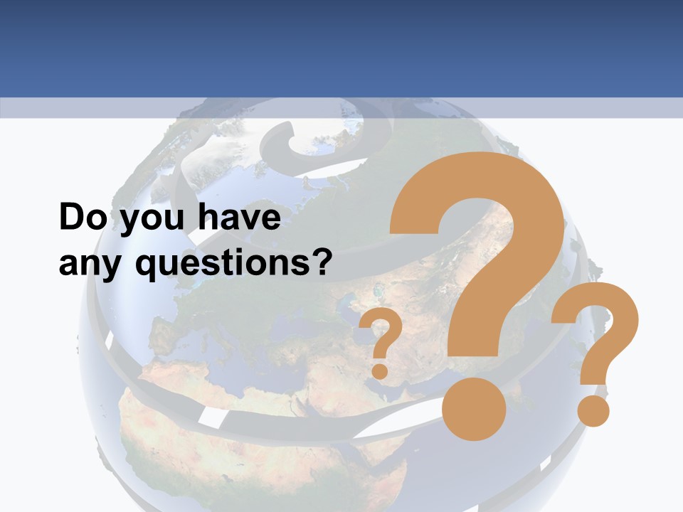 Geography Continent White PowerPoint Template