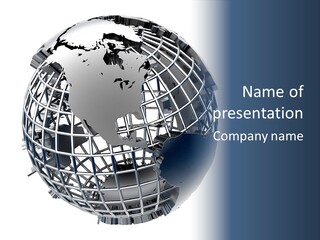 White Ball Worldwide PowerPoint Template