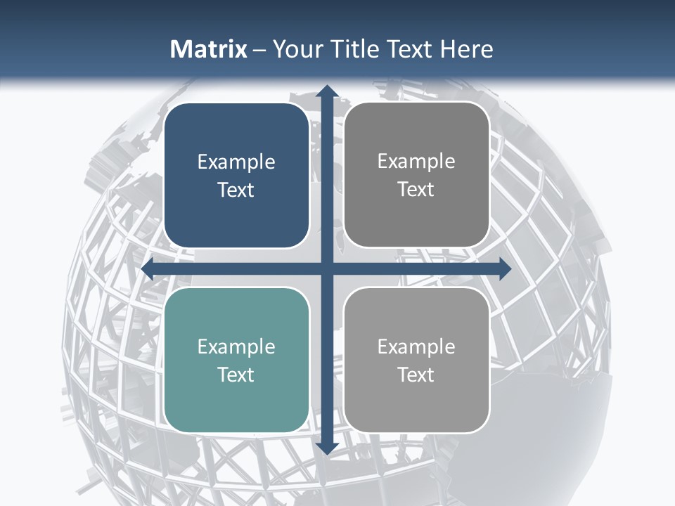 White Ball Worldwide PowerPoint Template