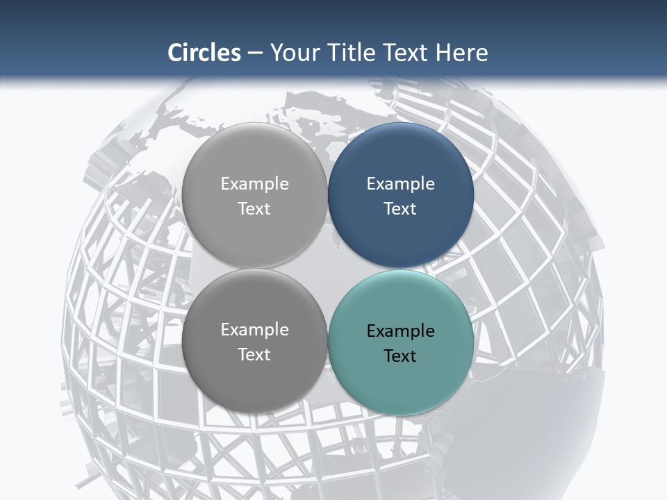 White Ball Worldwide PowerPoint Template