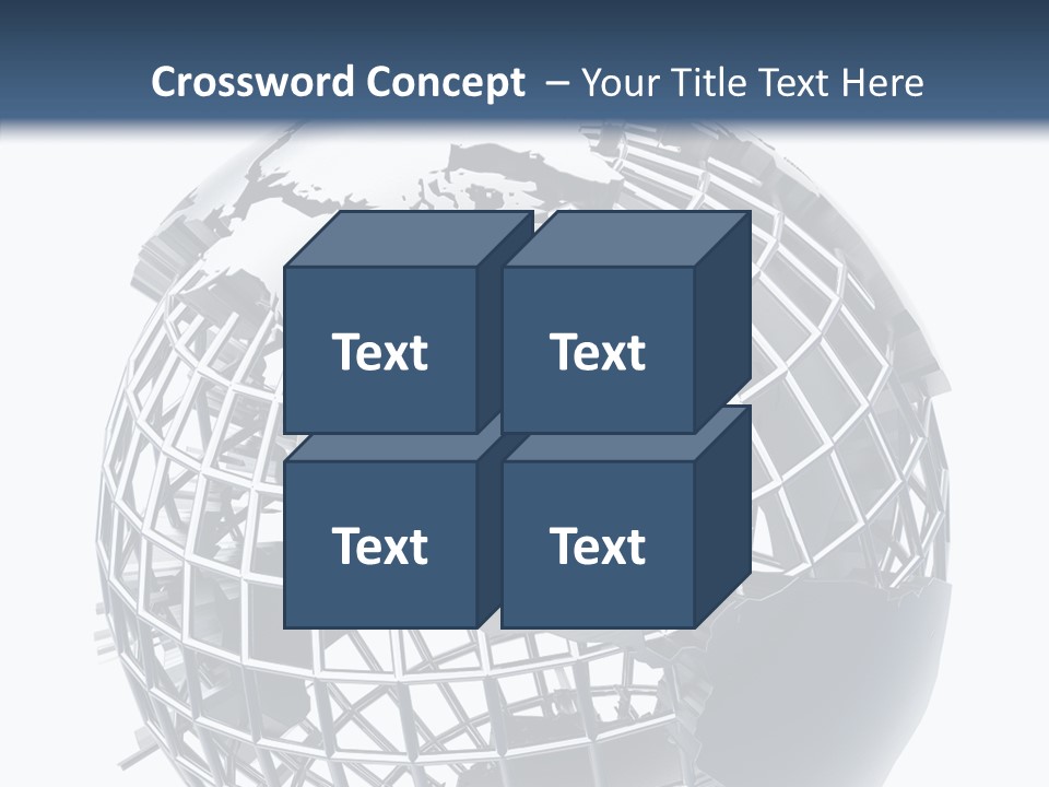 White Ball Worldwide PowerPoint Template
