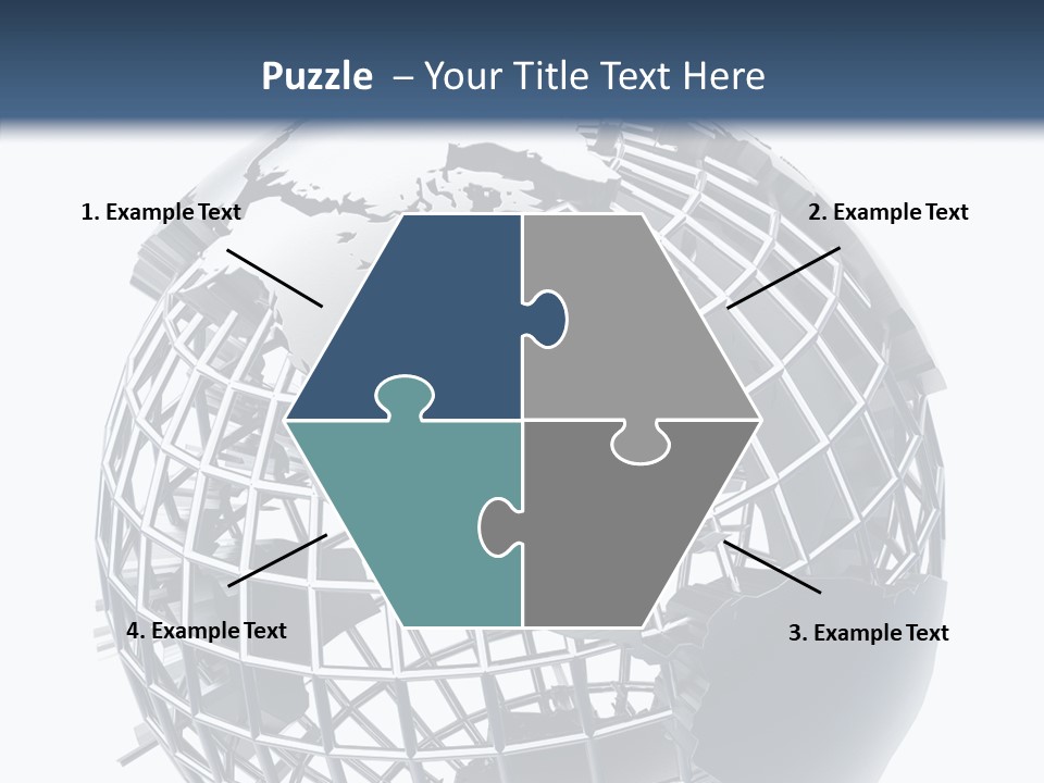 White Ball Worldwide PowerPoint Template