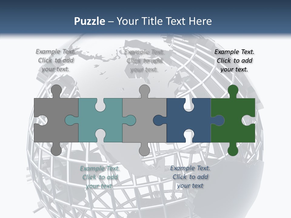 White Ball Worldwide PowerPoint Template