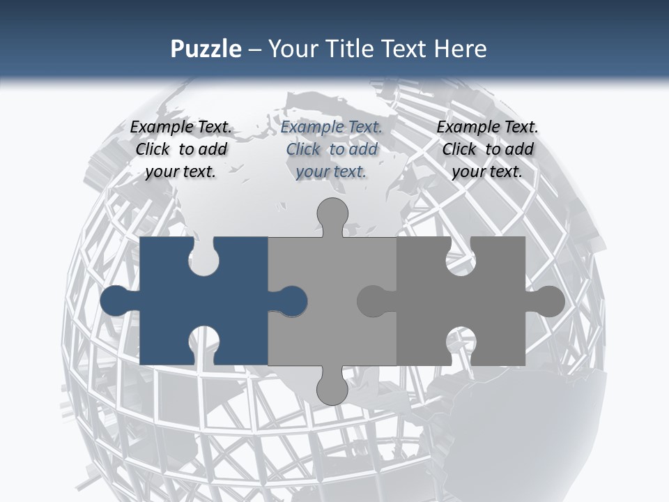 White Ball Worldwide PowerPoint Template