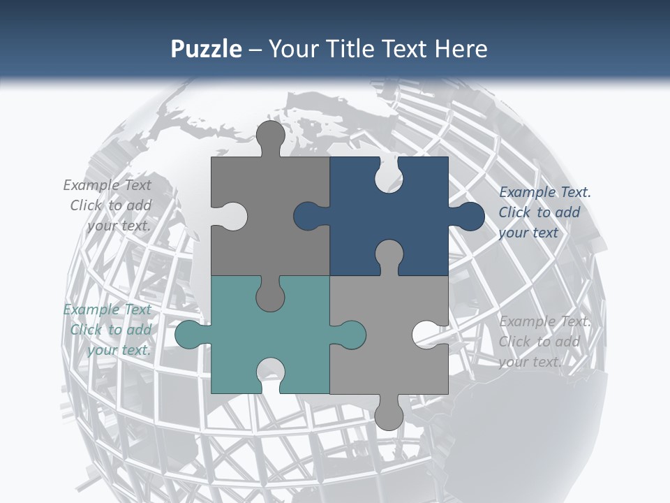 White Ball Worldwide PowerPoint Template