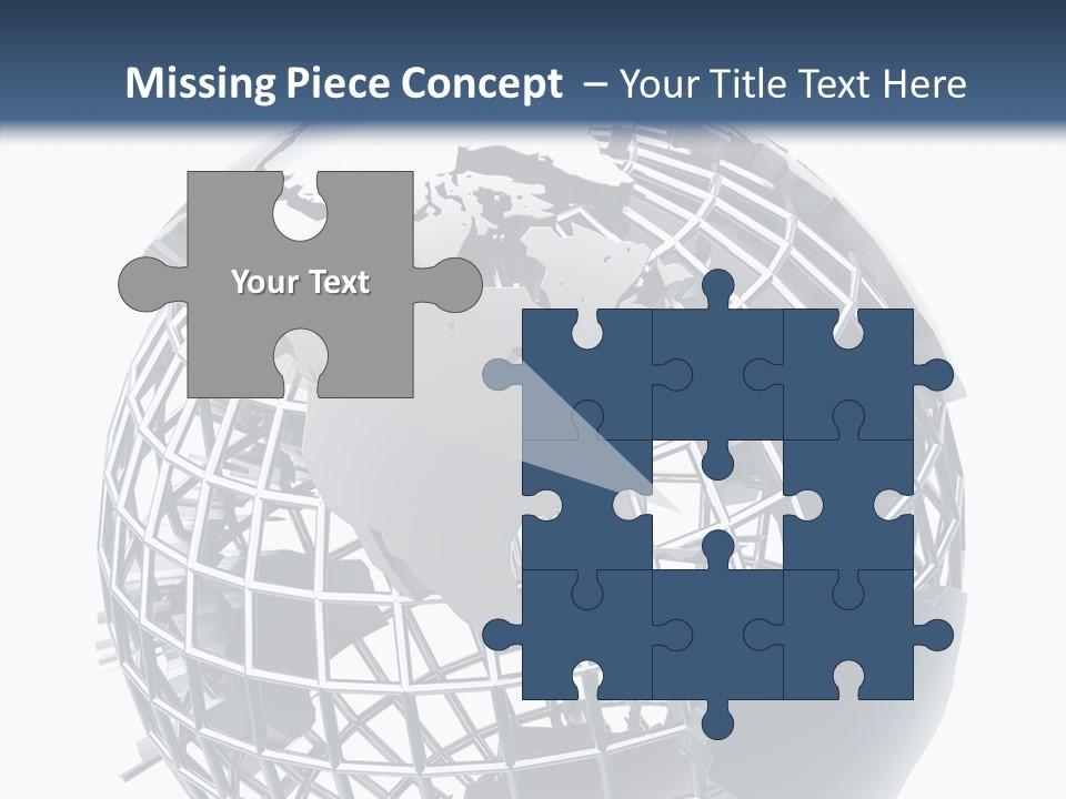 White Ball Worldwide PowerPoint Template