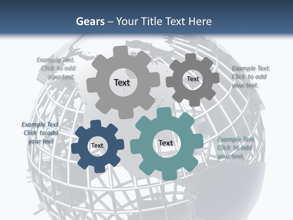 White Ball Worldwide PowerPoint Template