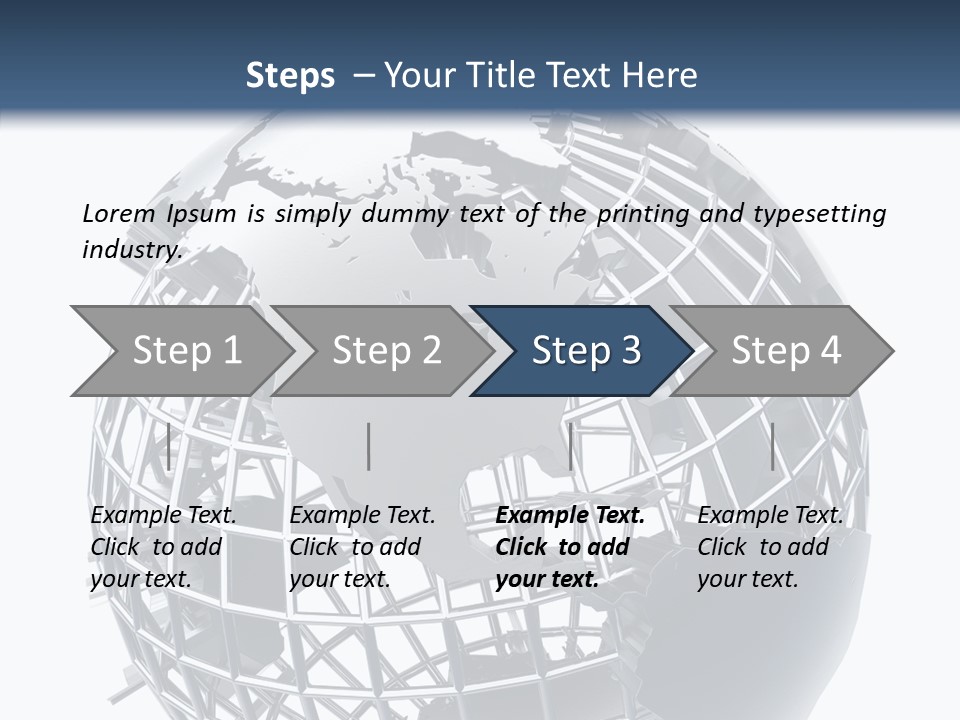 White Ball Worldwide PowerPoint Template