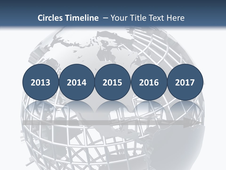 White Ball Worldwide PowerPoint Template