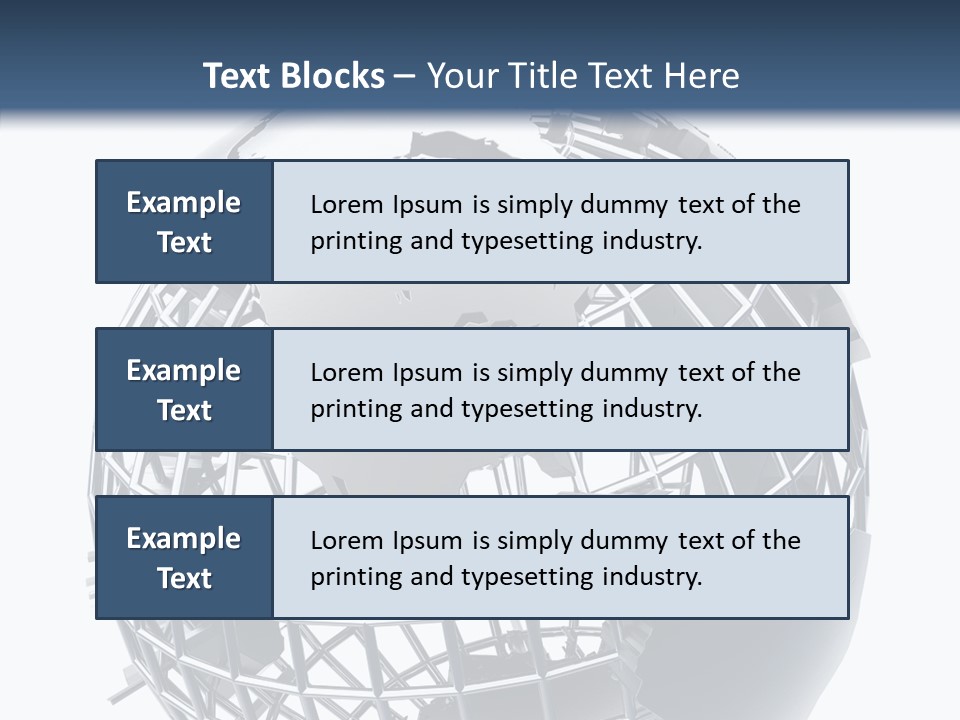White Ball Worldwide PowerPoint Template