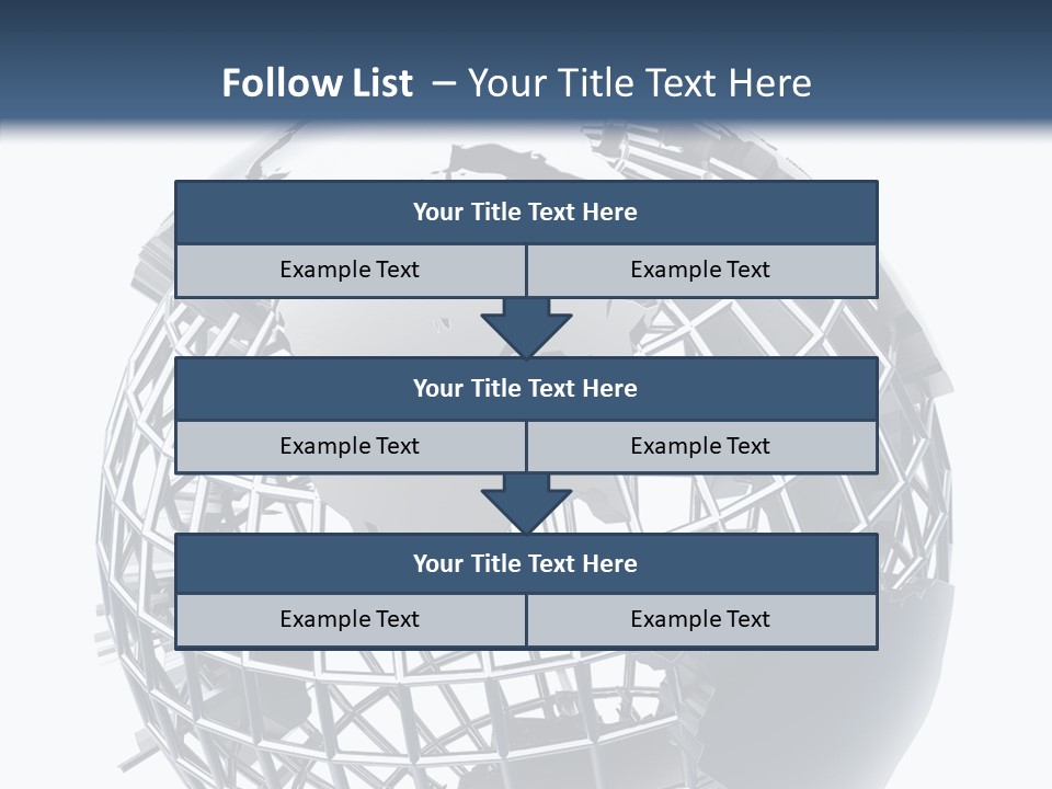 White Ball Worldwide PowerPoint Template