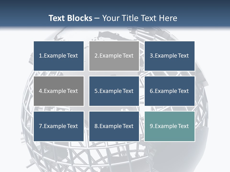 White Ball Worldwide PowerPoint Template