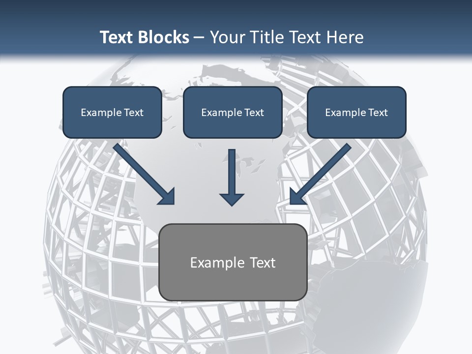 White Ball Worldwide PowerPoint Template