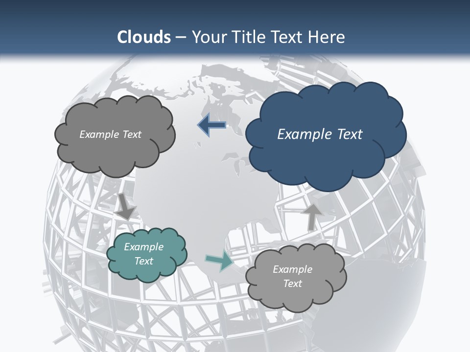 White Ball Worldwide PowerPoint Template