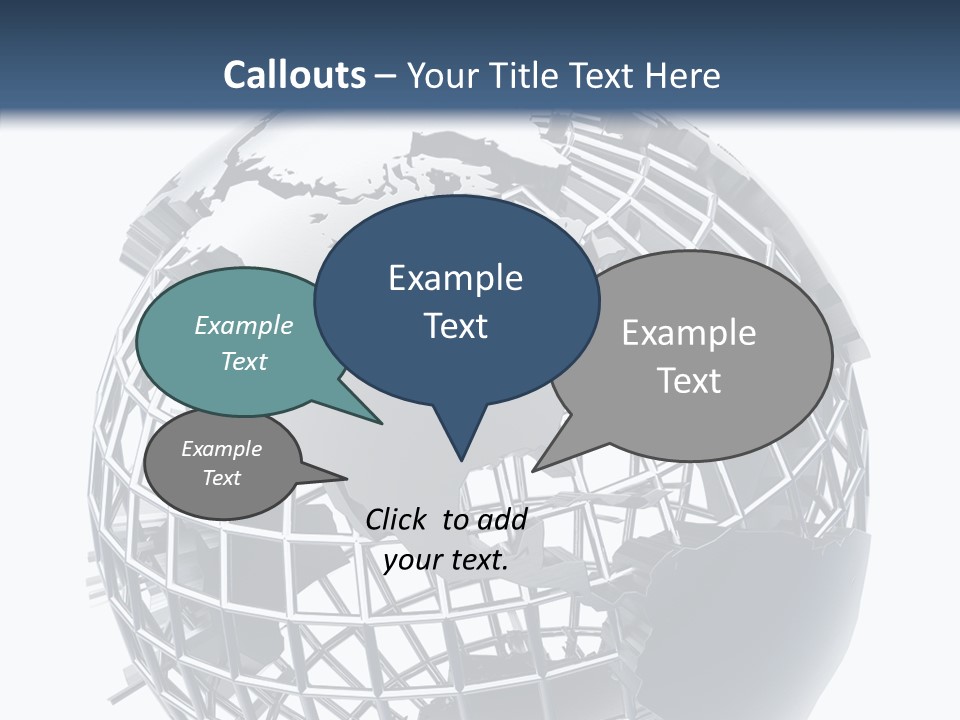 White Ball Worldwide PowerPoint Template