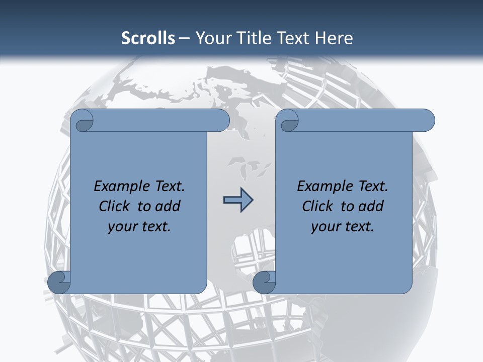 White Ball Worldwide PowerPoint Template