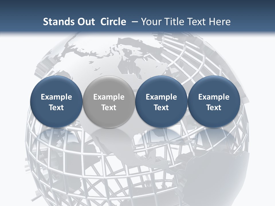 White Ball Worldwide PowerPoint Template