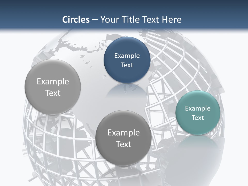 White Ball Worldwide PowerPoint Template