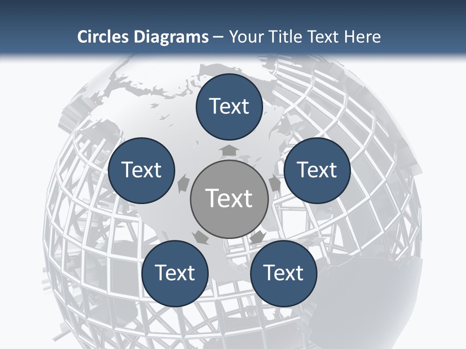 White Ball Worldwide PowerPoint Template