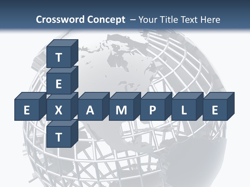 White Ball Worldwide PowerPoint Template